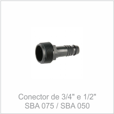Conector de 3/4" e 1/2" - SBA 075 | SBA 050