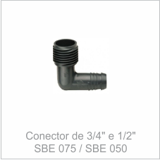 Conector de 3/4" e 1/2" - SBE 075 | SBE 050