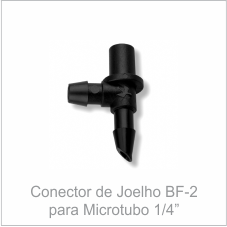 Conector de Joelho BF-2 para Microtubo 1/4''