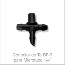 Conector de Te BF-3 para Microtubo 1/4''